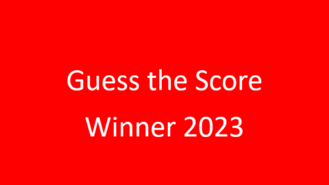 Winner of the Guess the Score Competition – Brian O’ Keeffe