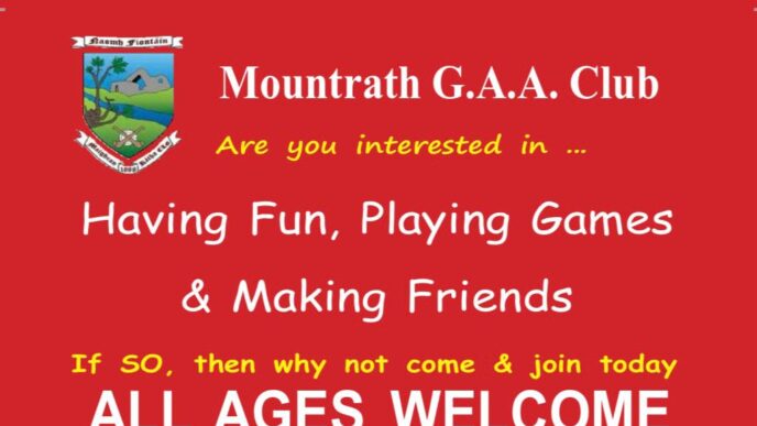 Training returns for St. Fintan’s G.A.A. Mountrath Juveniles